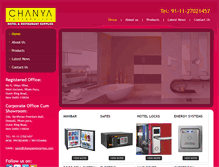 Tablet Screenshot of chanyaenterprises.com